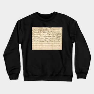 Mozart | Original manuscript | First musical composition | 1 of 4 Crewneck Sweatshirt